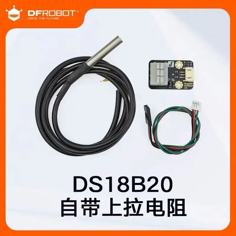 DFRobot Gravité : Kit de capteur de température étanche Température du sol Détection de température de l'eau Véritable 18B20