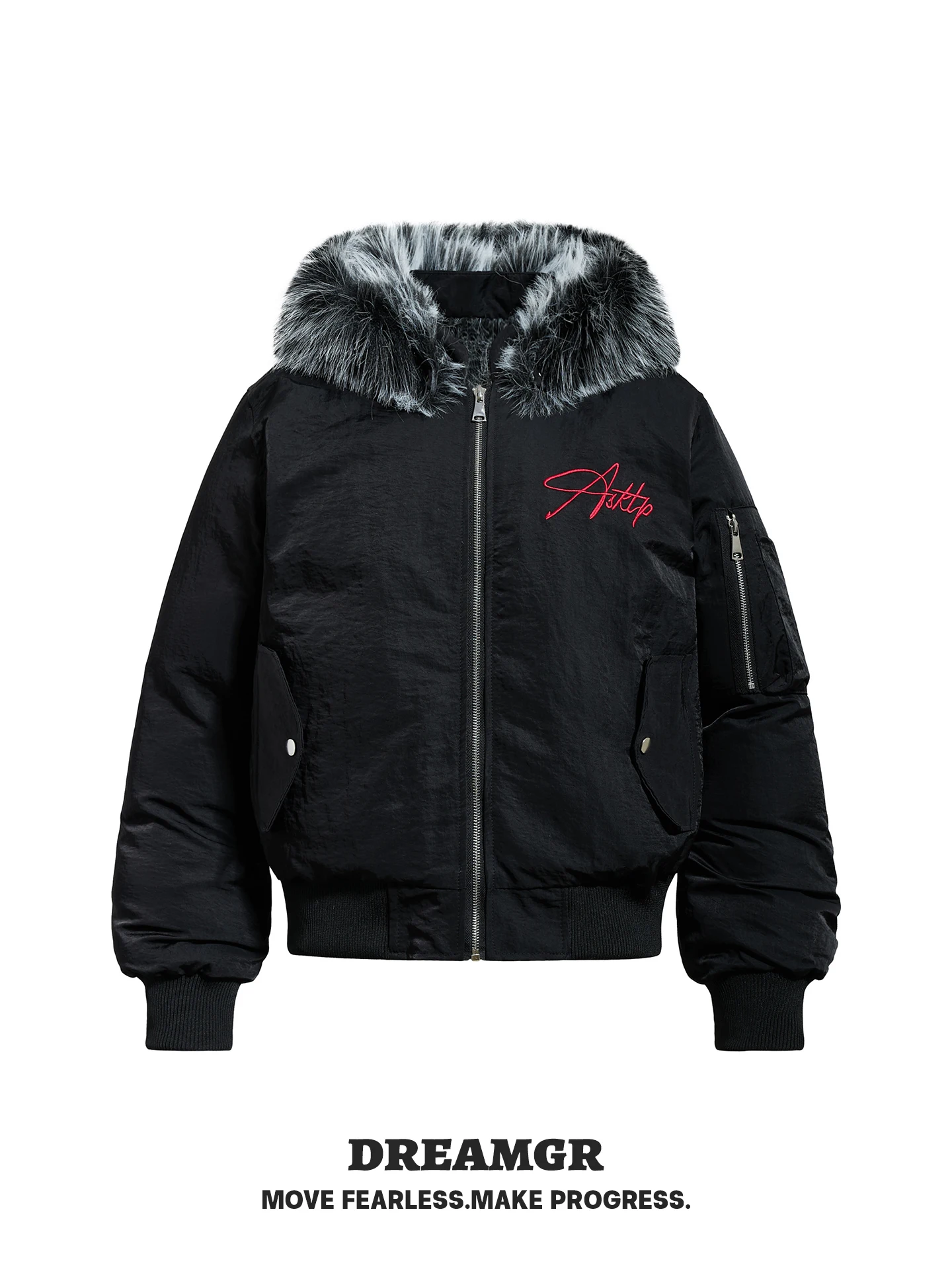 

Утепленная куртка в американском уличном стиле с вышивкой букв, хлопковая рабочая одежда для мужчин и женщин, зимняя теплая верхняя одежда