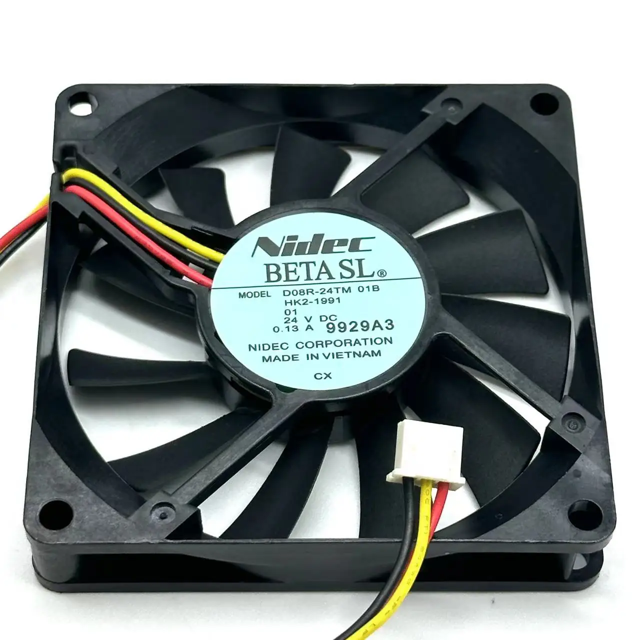 

Nidec D08R-24TM 01B Server Cooling Fan DC 24V 0.13A 80x80x15mm 3-Wire