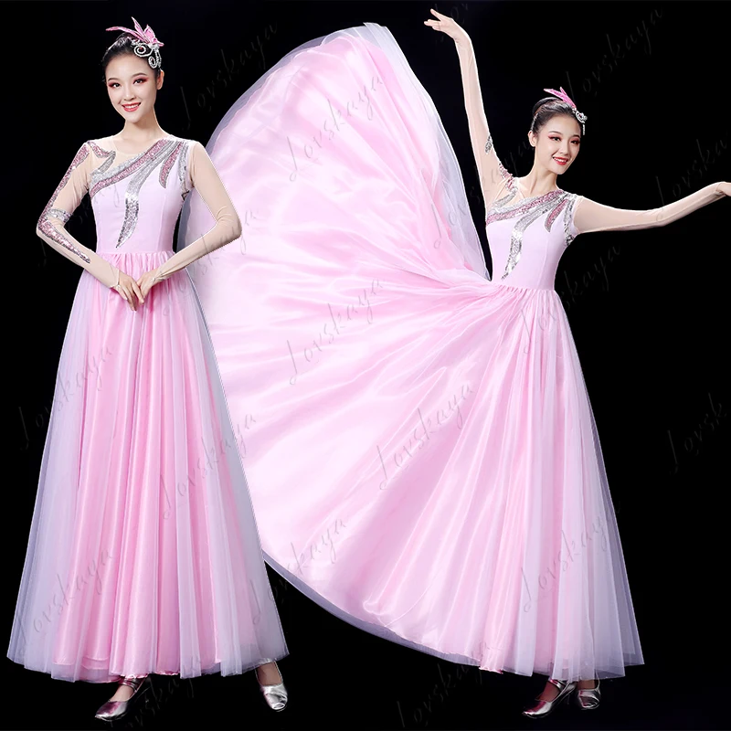 Women's Modern Dress for Dance Performance - Stage Long Dress