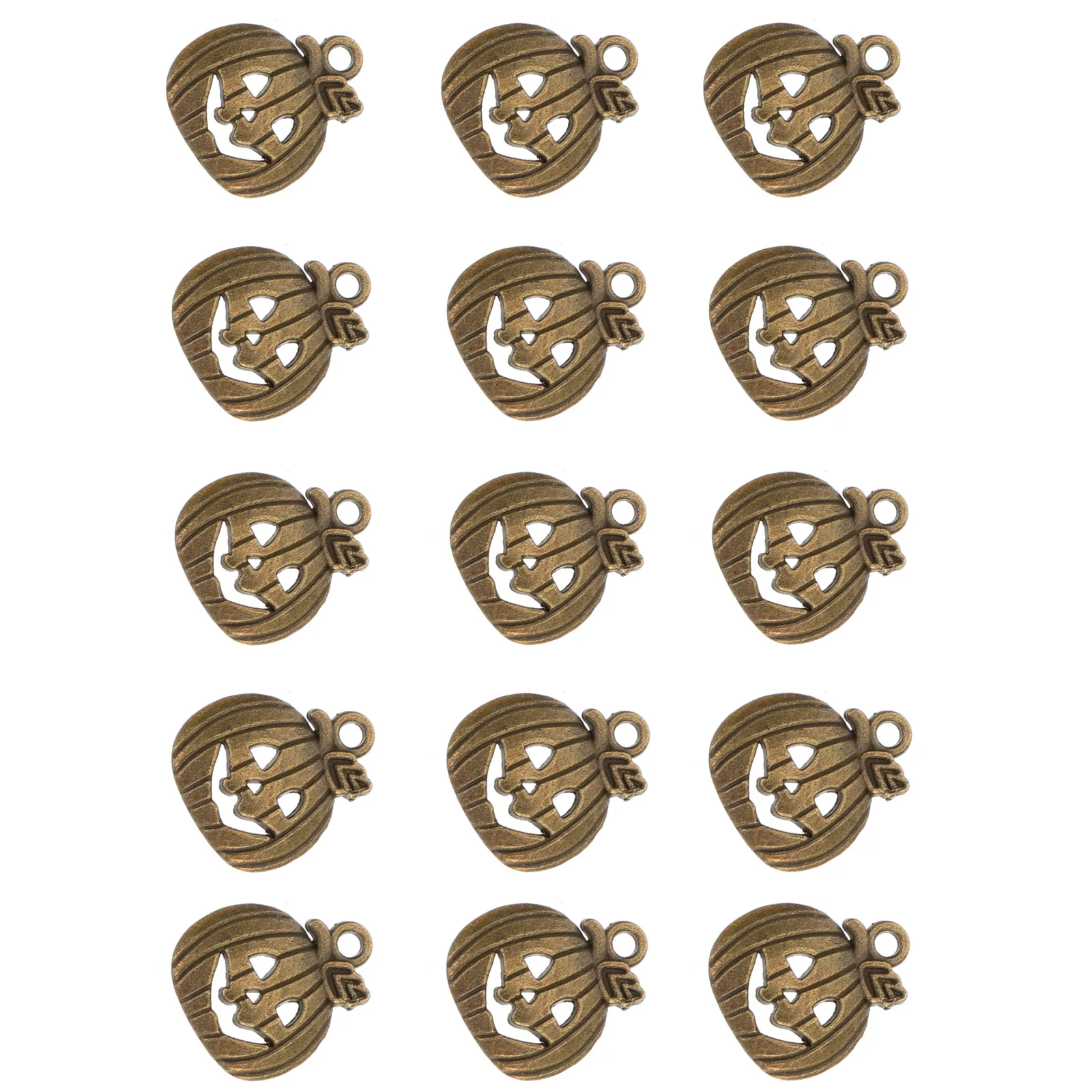 

100Pcs Pumpkin Design Charms Alloy Halloween Pendant Durable Jewelry Crafting Materials DIY Necklace Earrings Making Gifts