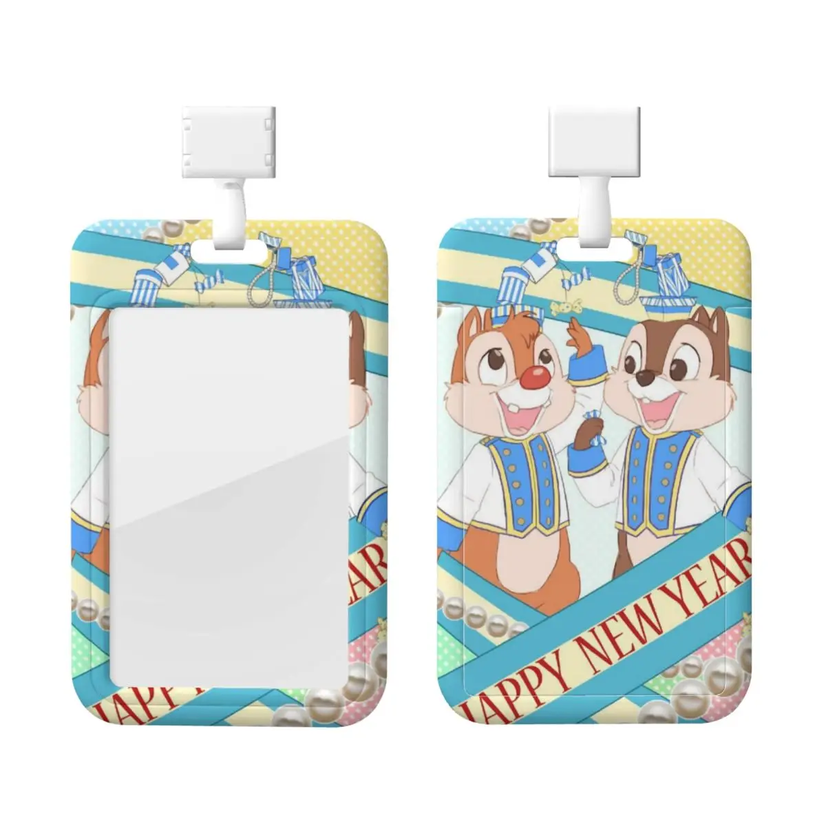 

Custom Funny Cartoon Chip And Dale Card Badge Holder Card Holder Men Women Neck Strap ID Credential Holder Engineers