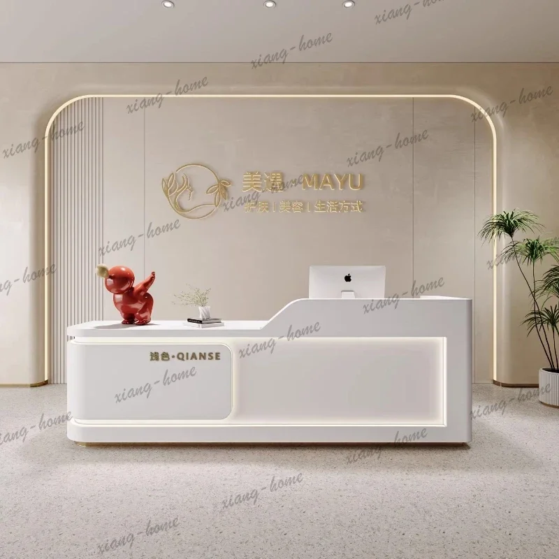 LSCustomized beauty salon desk company reception front desk office desk computer desks reception counter schreibtisch furniture