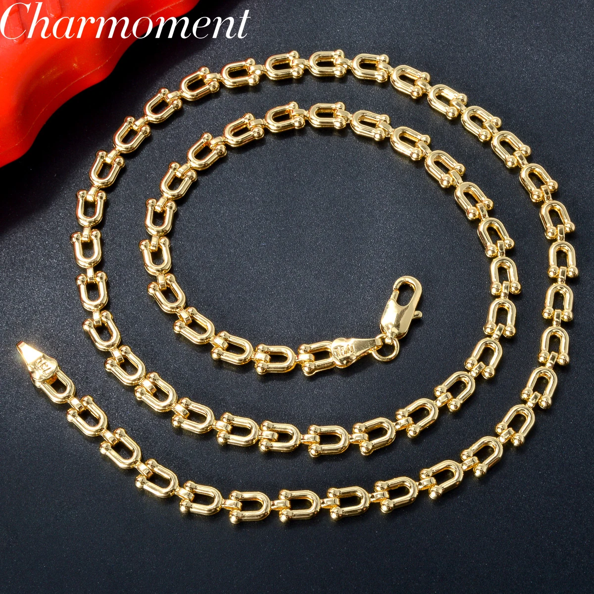 Hiphop Punk Curb Cuban Link Chain Necklace for Statement Women Man Necklace Gold Color Choker Classic Wedding Party Jewelry Gift