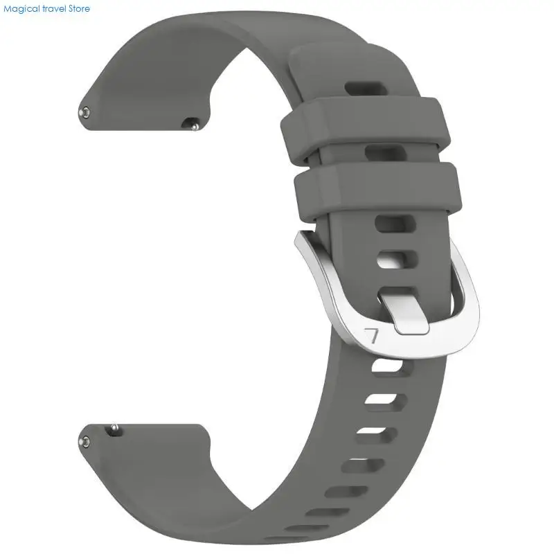 N2UB Adjustable Silicone Watchband 22mm for 265S/255S Smartwatch Stylish Watch Band Waterproof Wriststrap Replacement