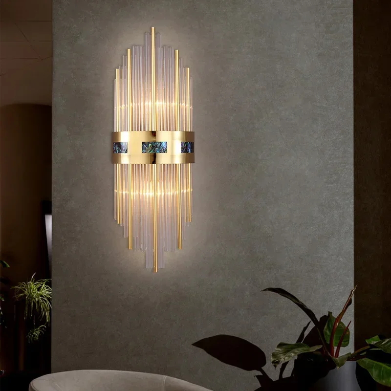 Applique Murale de Luxe en Verre LED, Luminaire Décoratif d'Nik, Idéal pour une Chambre à Coucher, un Bureau ou un Salon