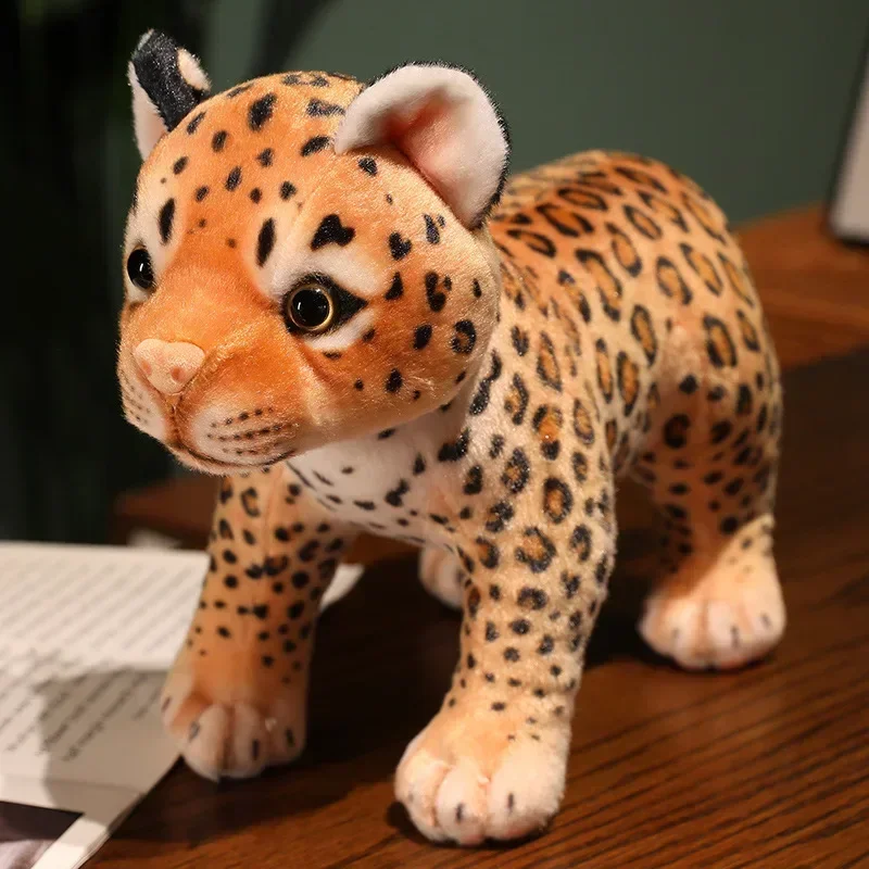 3 Haltungen Peluche Leopard Spielzeug niedlichen Simulation Plüsch Gepard Junge Modelle gefüllt weiche Puppe Requisiten Neugeborenen Fotografie Zubehör