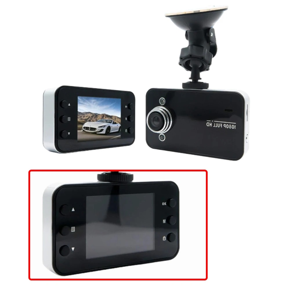 1pc Car Dash Cam 2.4 Inch HD 1080P Touch Screen Front and Rear Dual Lens Night Vision Parking Monitoring Dash Cam