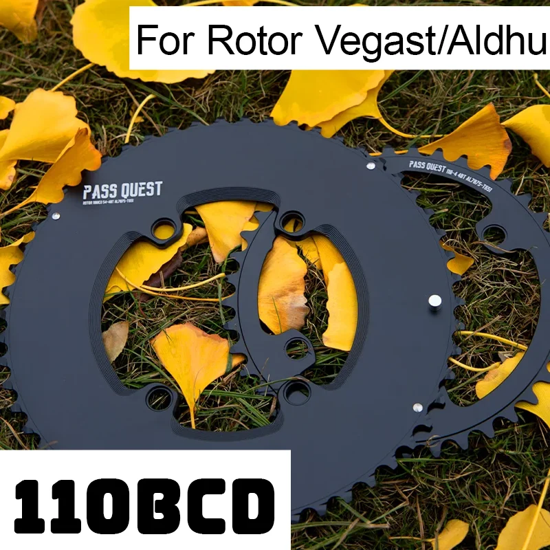 

4 Bolt 110bcd Chainring Crown 56 54 53 52 50 48 46 42 40 39 36 35 34 33 Teeth Double Chainring Road Bike For Rotor Vegast Aldhu