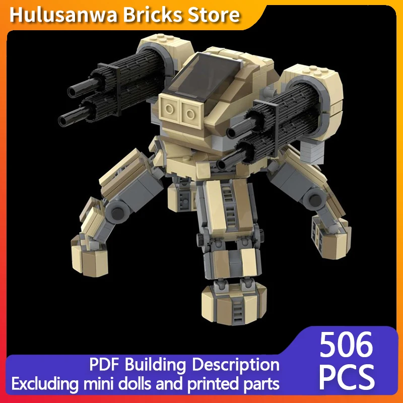 

Heavy Combat Mecha Model MOC Building Bricks War Equipment Modular Technology Gifts Holiday Assemble Children Toys Suit