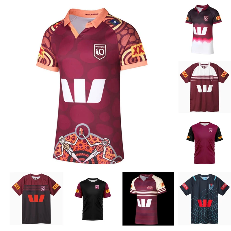 

Queensland Maroons 2024 Men's Replica Indigenous Jersey (Custom name and number )