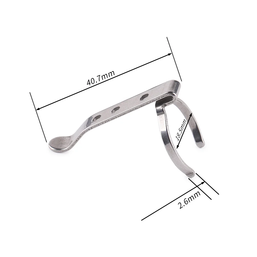 Convoy Stainless stell Clip suitable for T2 T3 flashlight Torch Light