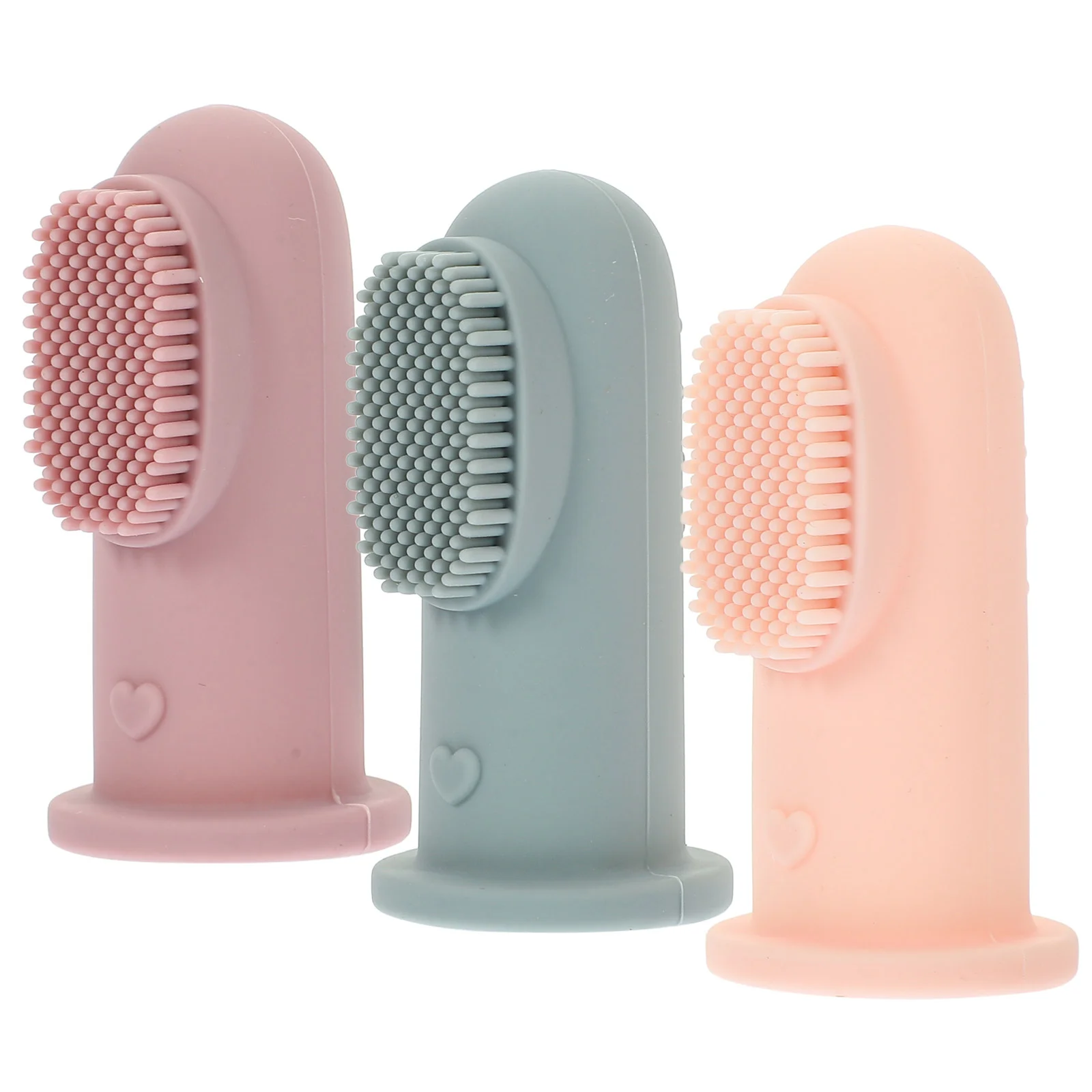 3 Pcs Toothbrush Silicone for Baby Teeth Clean Infant Finger Dot Children Newborn