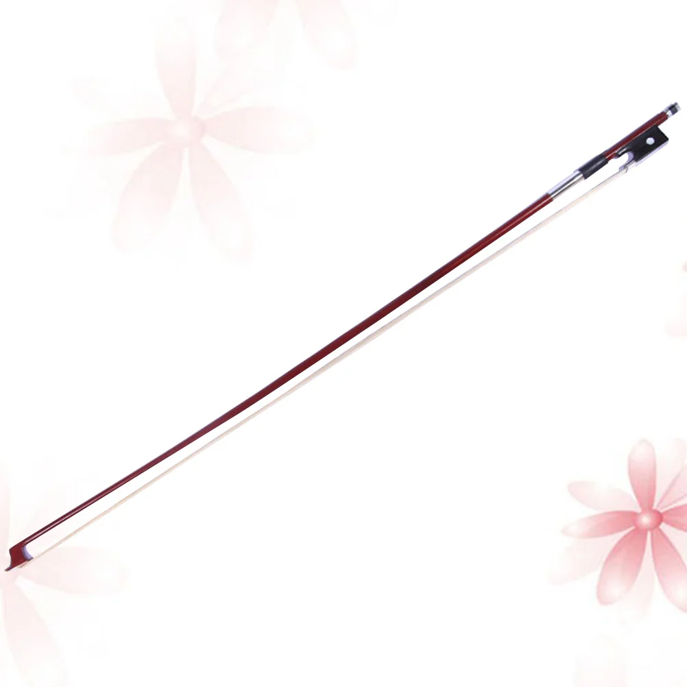 

1/4 Size Octagonal Violin Bow Brazilwood Stick Ebony Tip Lightweight Durable Design For Students Beginners Practice