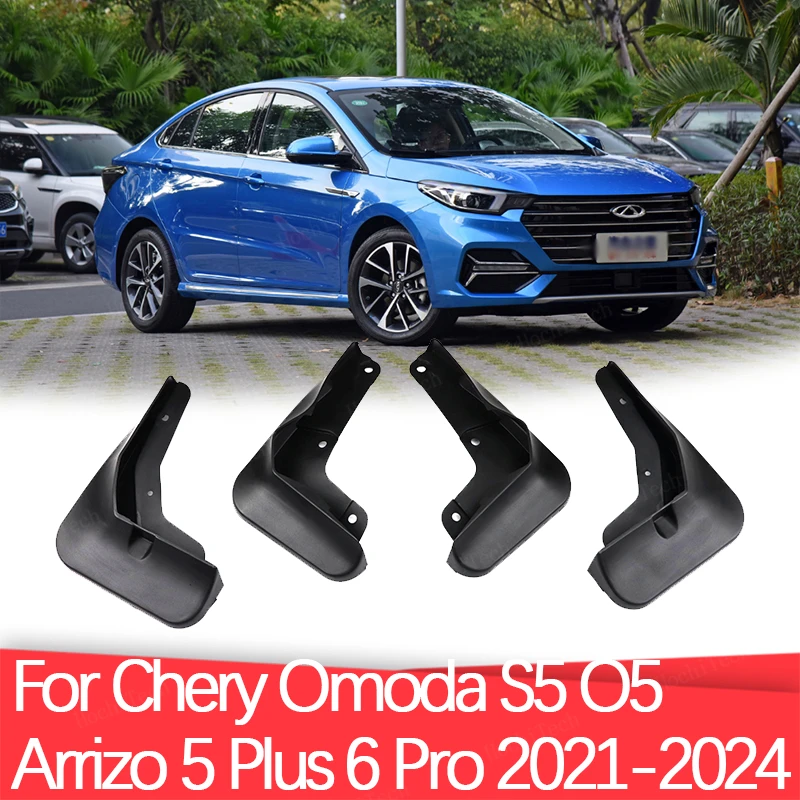 Car Mudguard For Chery Omoda S5 O5 Arrizo 5 Plus Arrizo 6 pro 2021-2024 Mudguards Splash Guards Front Rear Fender Mudflaps 4PCS