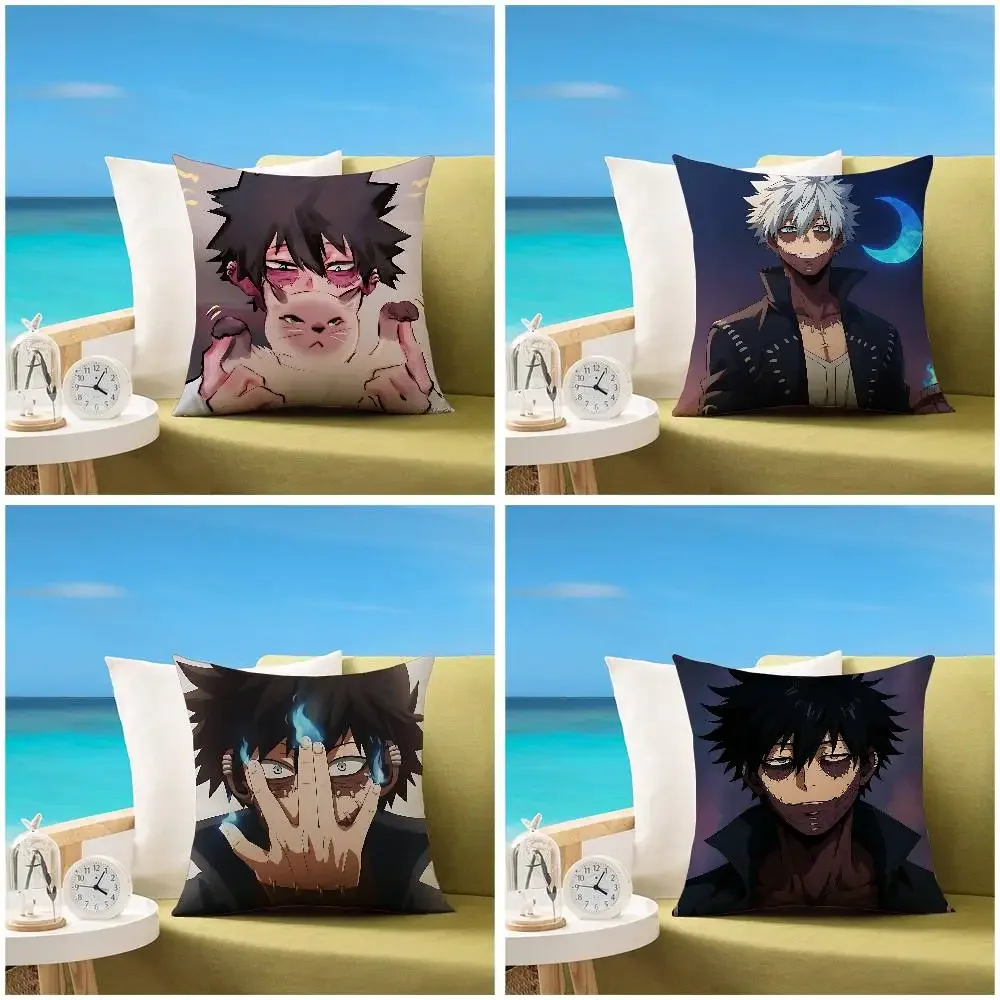 Anime M-My Hero Academia Dabi Pillow Sofa And Living Room Decorative Cushion Covers Dust-proof And Mite-proof Invisible Zipper