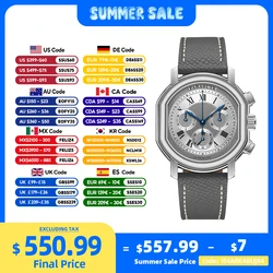FARASUTE International Edition Men Mechanical Watch Pilot Clock 4801 movement Retro Chronographtribute Series Men Watch Relogio