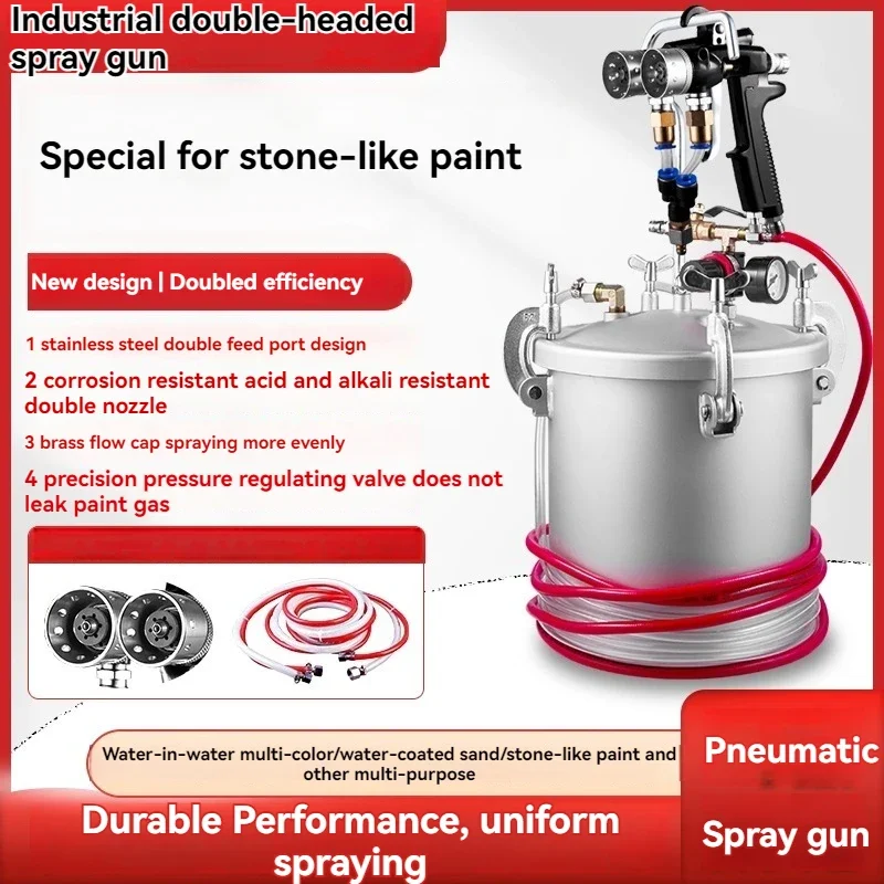 4.0 10L Double Ended Water in Sand Special Exterior Wall Coating Imitation Stone Water in Water Colorful Paint Spray Gun