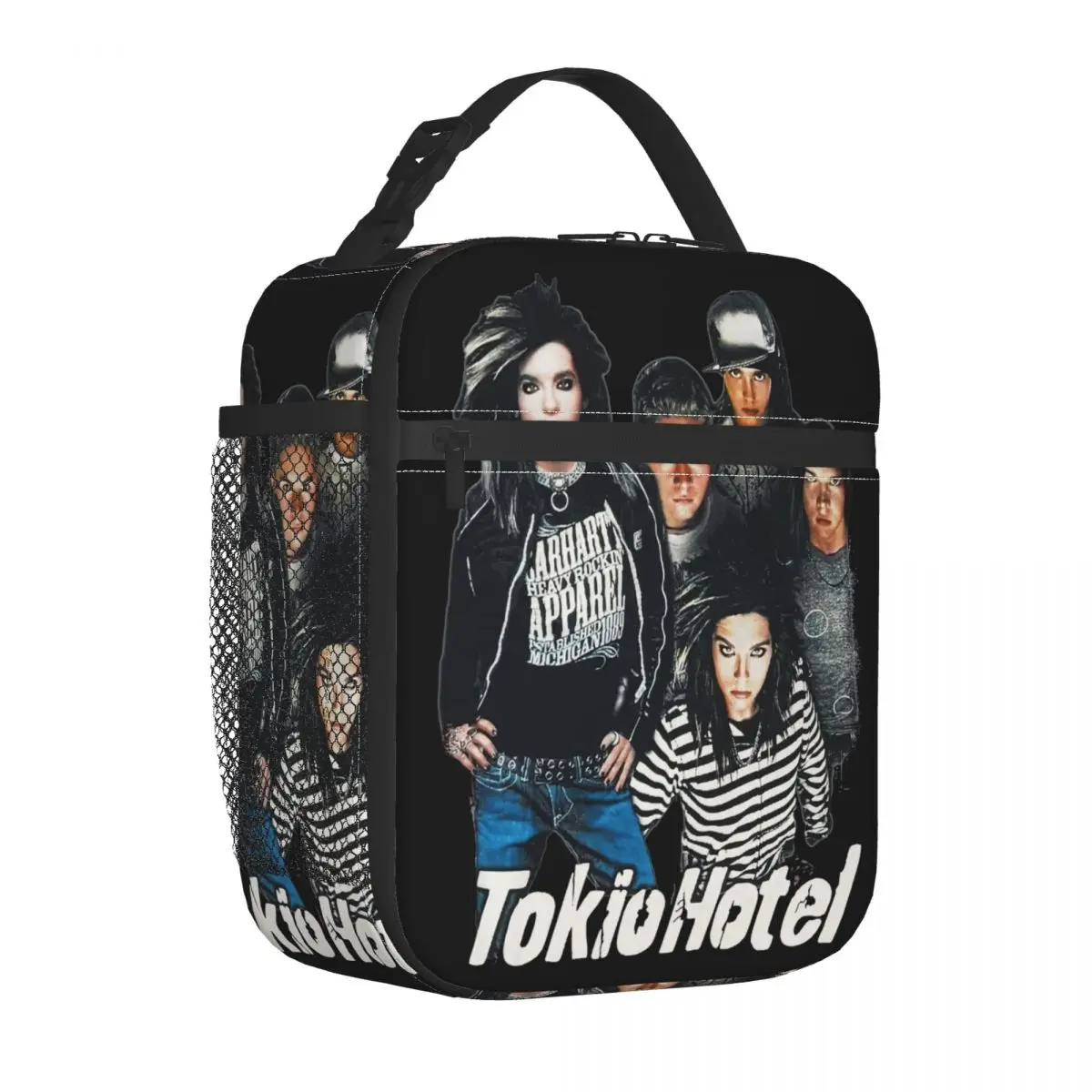 Tokio Hotel Insulated Lunch Bag Thermal Lunch Container Band Music Leakproof Tote Lunch Box Bento Pouch Office Travel