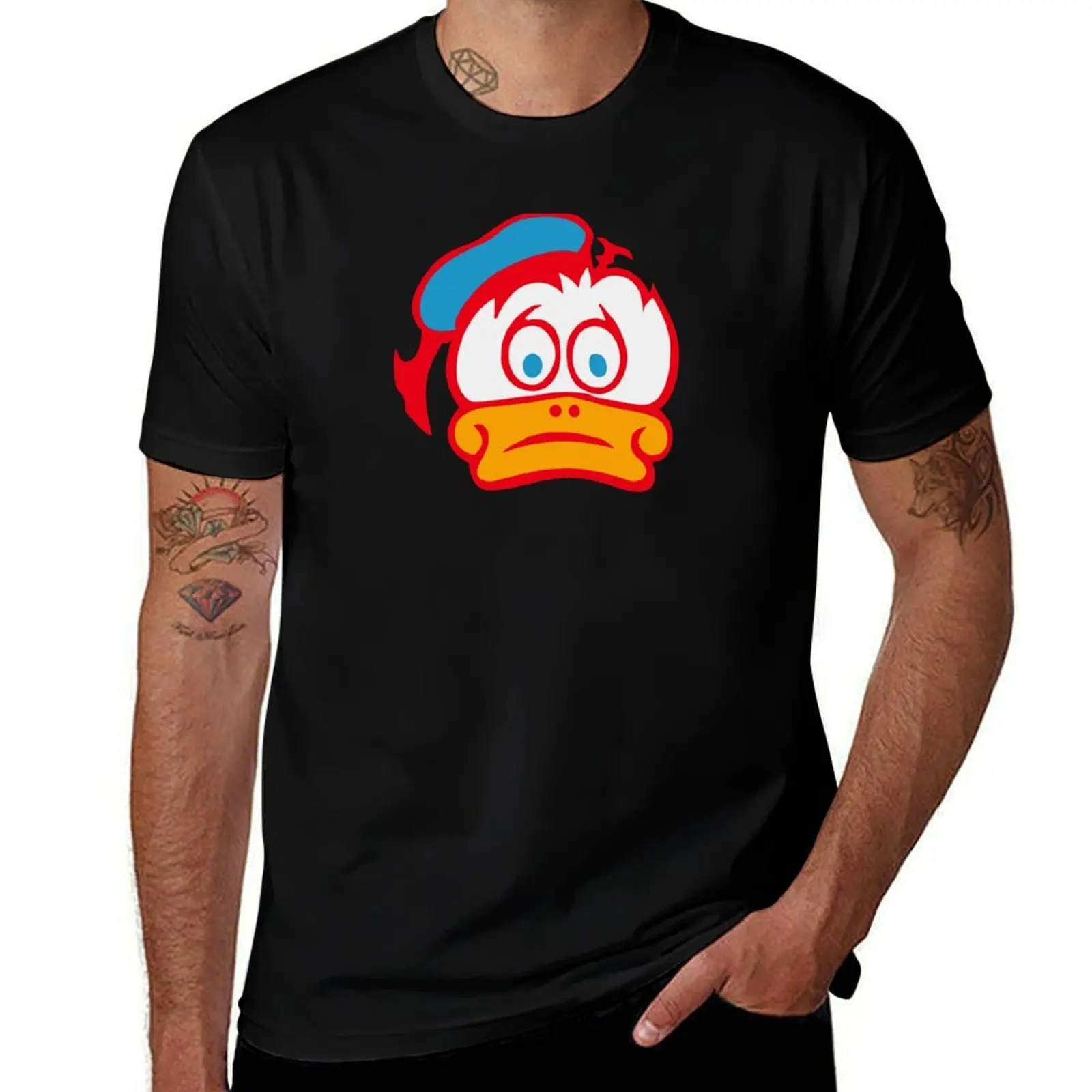 Barry Sheene Duck Logo T-Shirt Breathable Workout Short Sleeve Top