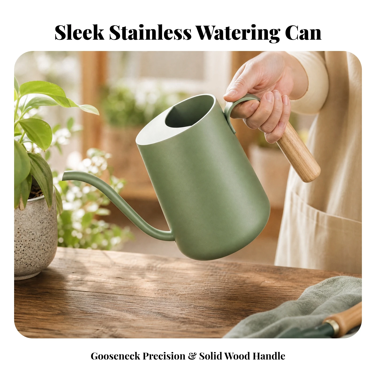 Roestvrijstalen gieter, makkel - Watering Can recensie en prijs