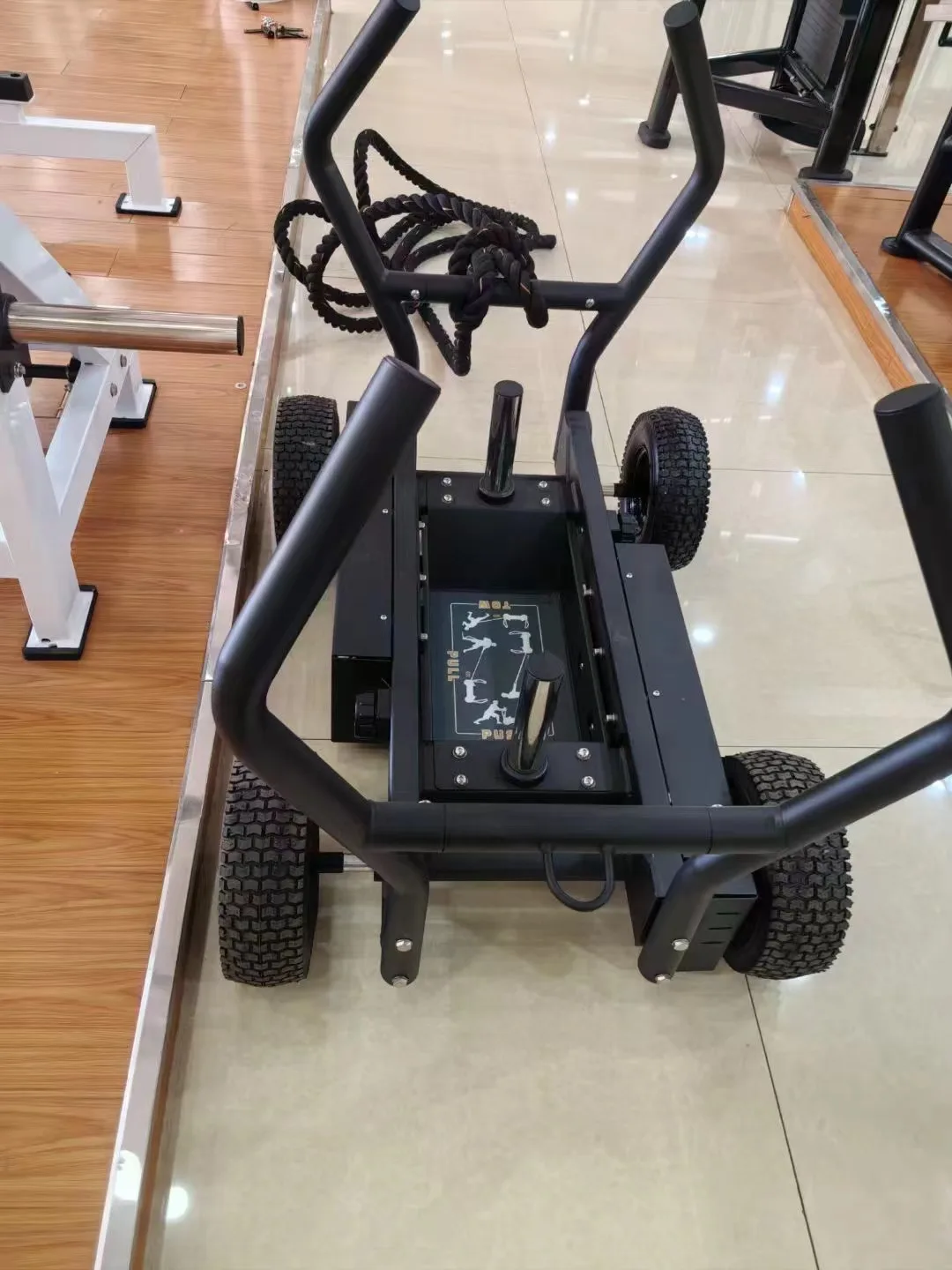 Commercial Gym Equipment Tank Sled With Dual Magnetic Resistance