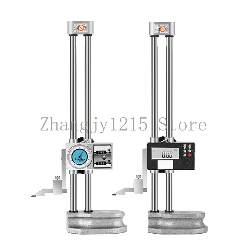 0-500mm/0-600mm High Precision Double Column Digital Height Gauge High Quality  Double Column Shaking Table Height Ruler 0.01mm