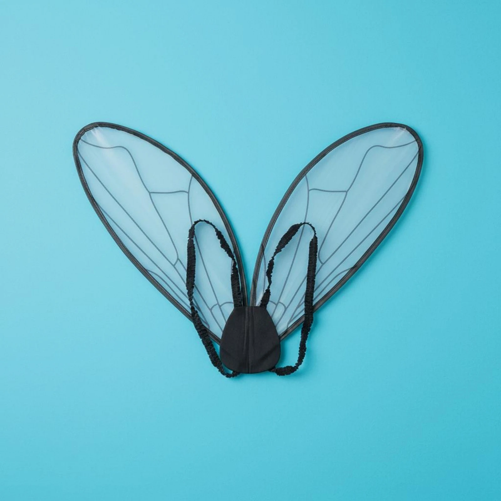 2 Pieces Black Elf Wings Shiny Elf Wings Costume Accessory Long-Lasting Appendage Set Skin-Friendly for Children, Party