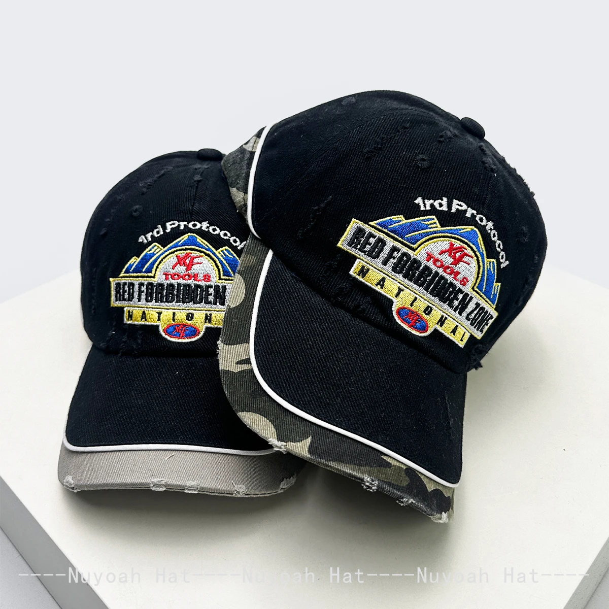 American-style Patchwork Embroidered Letter Baseball Hats Sunshade Camouflage New Men Women Versatile Fashion Peaked Caps Street