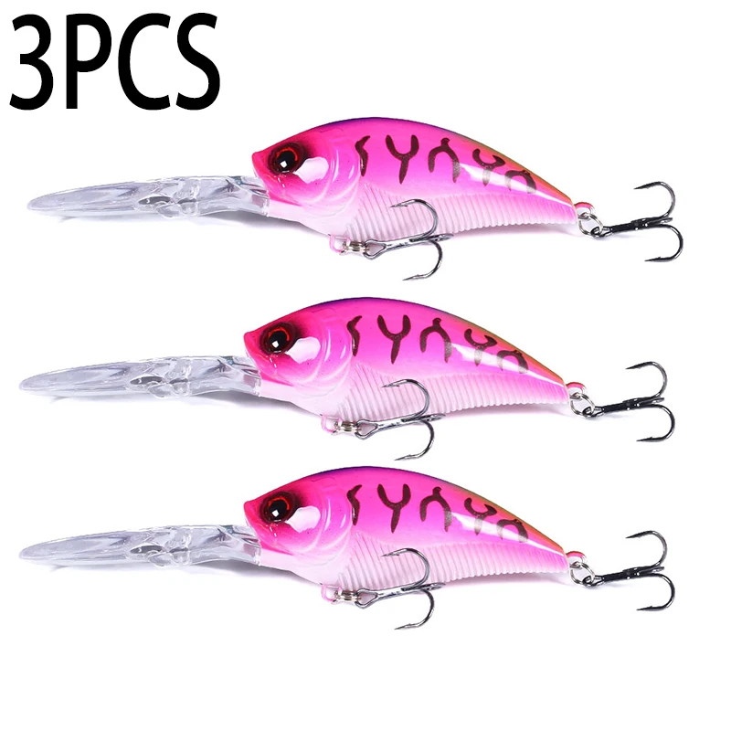 Hengjia 12,5cm 20,5g Crankbait Köder Angelköder Hecht Karpfen Angeln Künstlicher Hartköder Wobbler Crankbait Angelzubehör