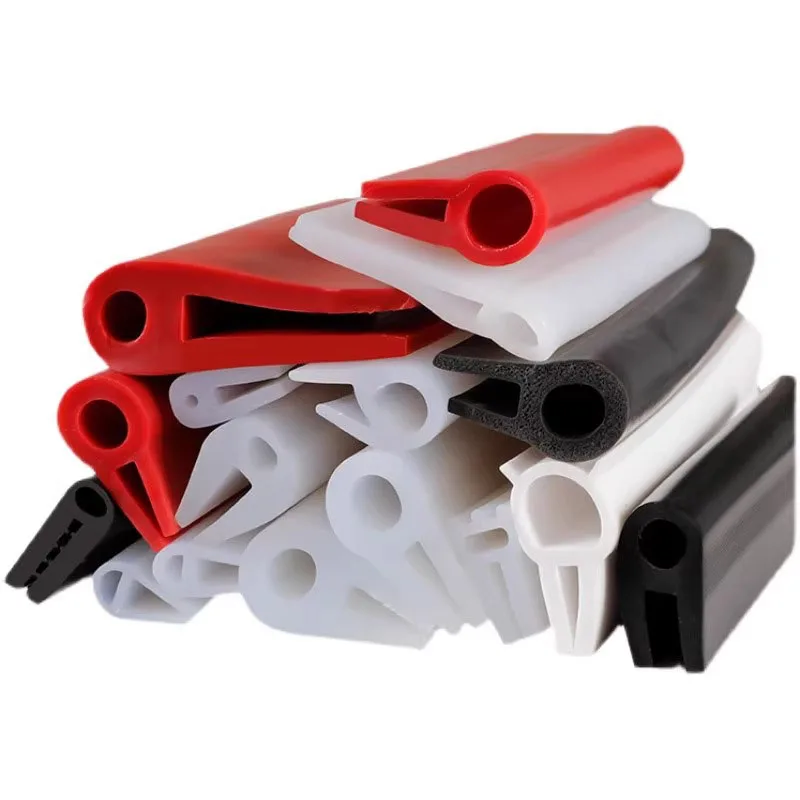 1/5Meter Silicone Sealing Strip U Type With Top Bubble Rubber Edge Strip U Section Anti Oil Seal Edge