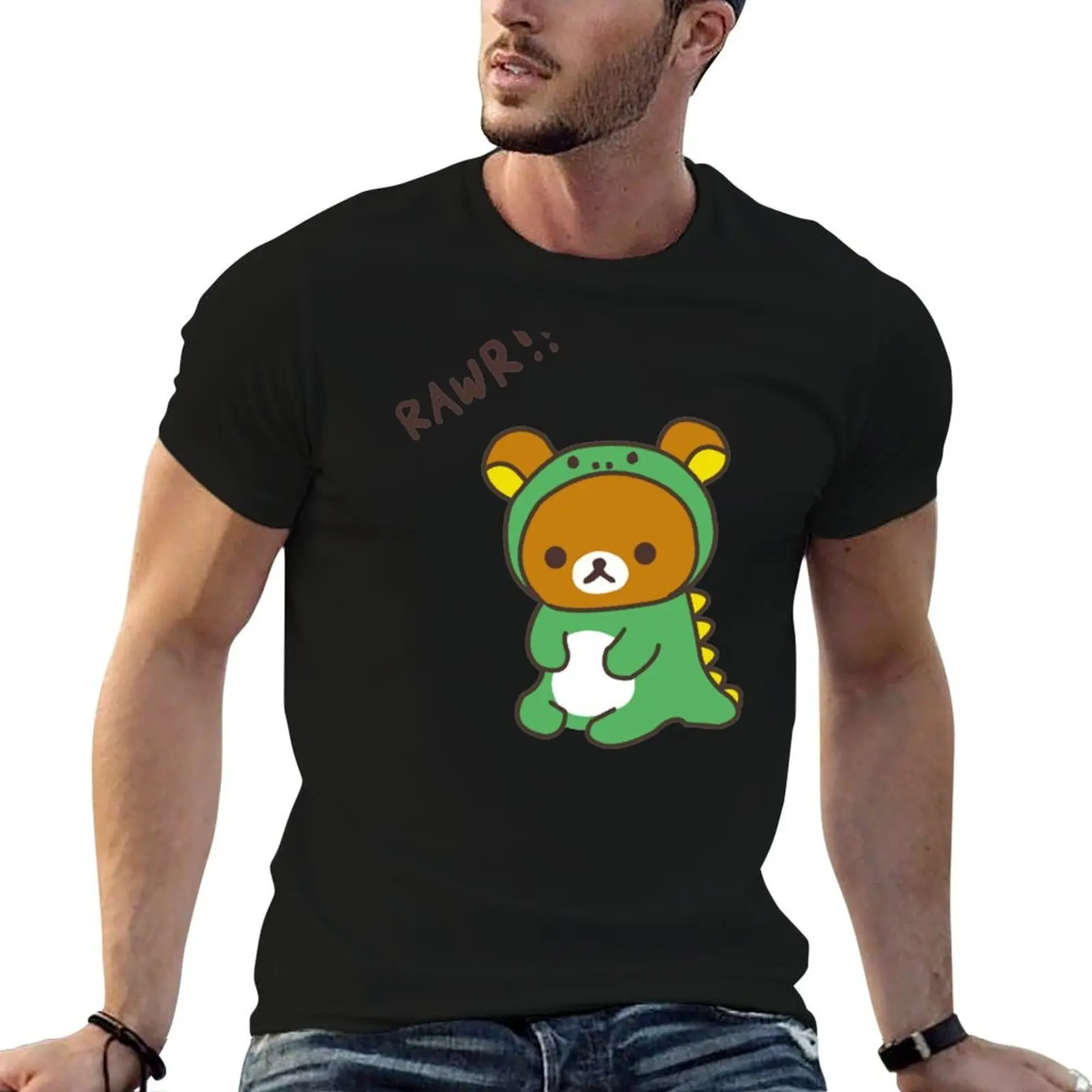 

Rilakkuma Rilakkuma Dino Dragon Costume T-Shirt t shirt man cotton t shirt man designer T-Shirt