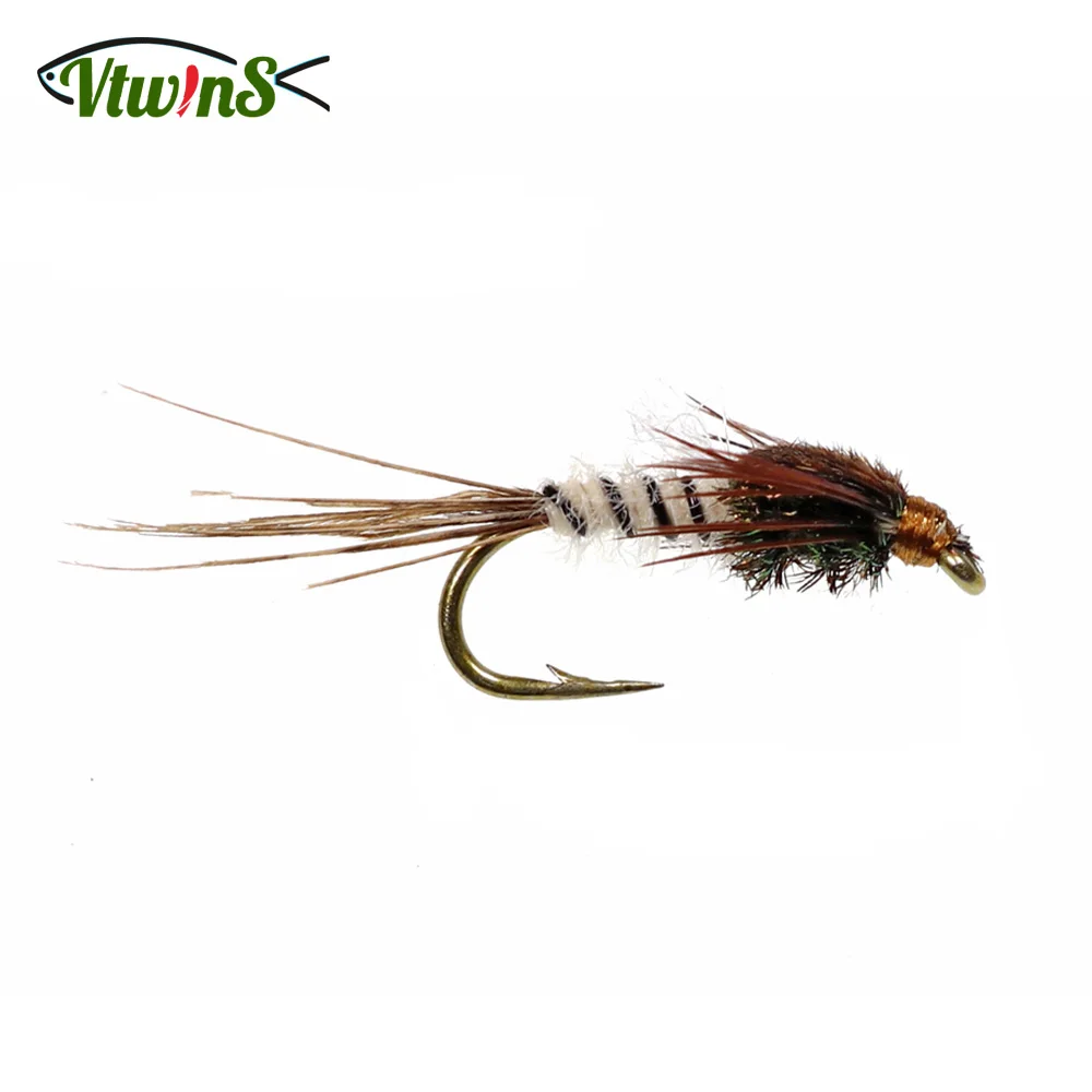 Vtwins Señuelos de pesca con mosca para trucha y lubina – Ninfas - imagen 5