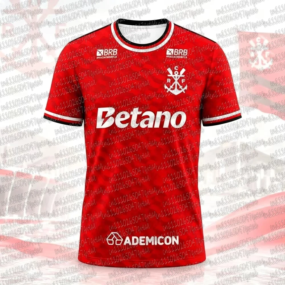 2026 New Flamengo 3D Football Jersey Men Summer Sports Football Fans Fashion T-shirt Breathable Family Matching Clothing Unisex