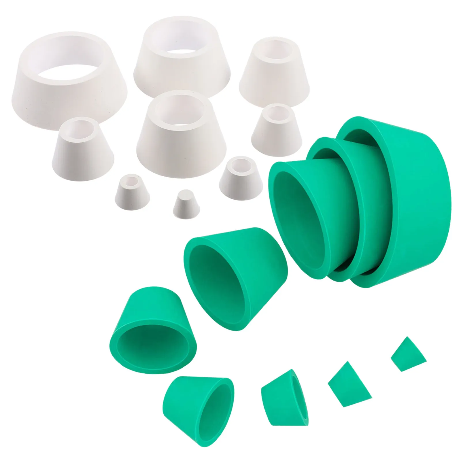 2Sets Buchner Flask Adapter Rubber Stopper Smooth Surface Chemical-Resistant Wear-Resistant Filter Adapter Cones Laboratory Kit