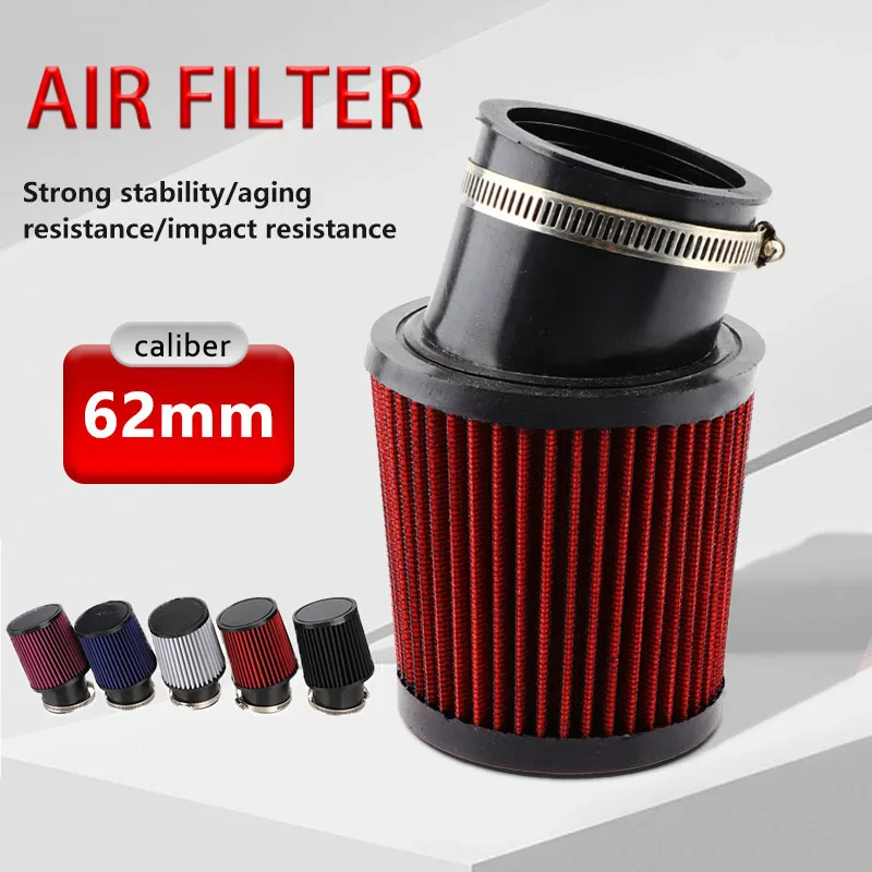 Go Kart 미니 자전거용 에어 필터, 프레데터 212cc, GX160, GX200, 2-7/16 인치, 62mm, 1 개