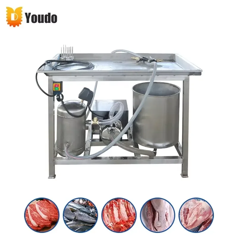 Semi Automatic Turkey Fish Small Chicken Marinade Meat Flavoring Pistol Grip Brine Injector Machine for