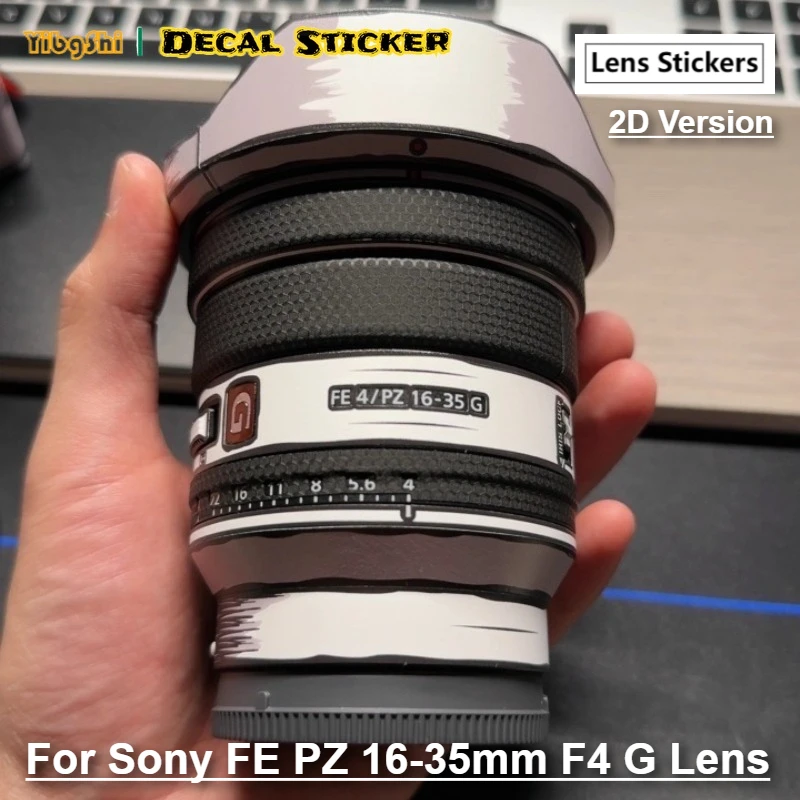 

For Sony FE PZ 16-35mm F4 G 2D Version Lens Sticker Vinyl Wrap Anti-Scratch Film PZ16-35 16-35 F/4 F/4G F4G