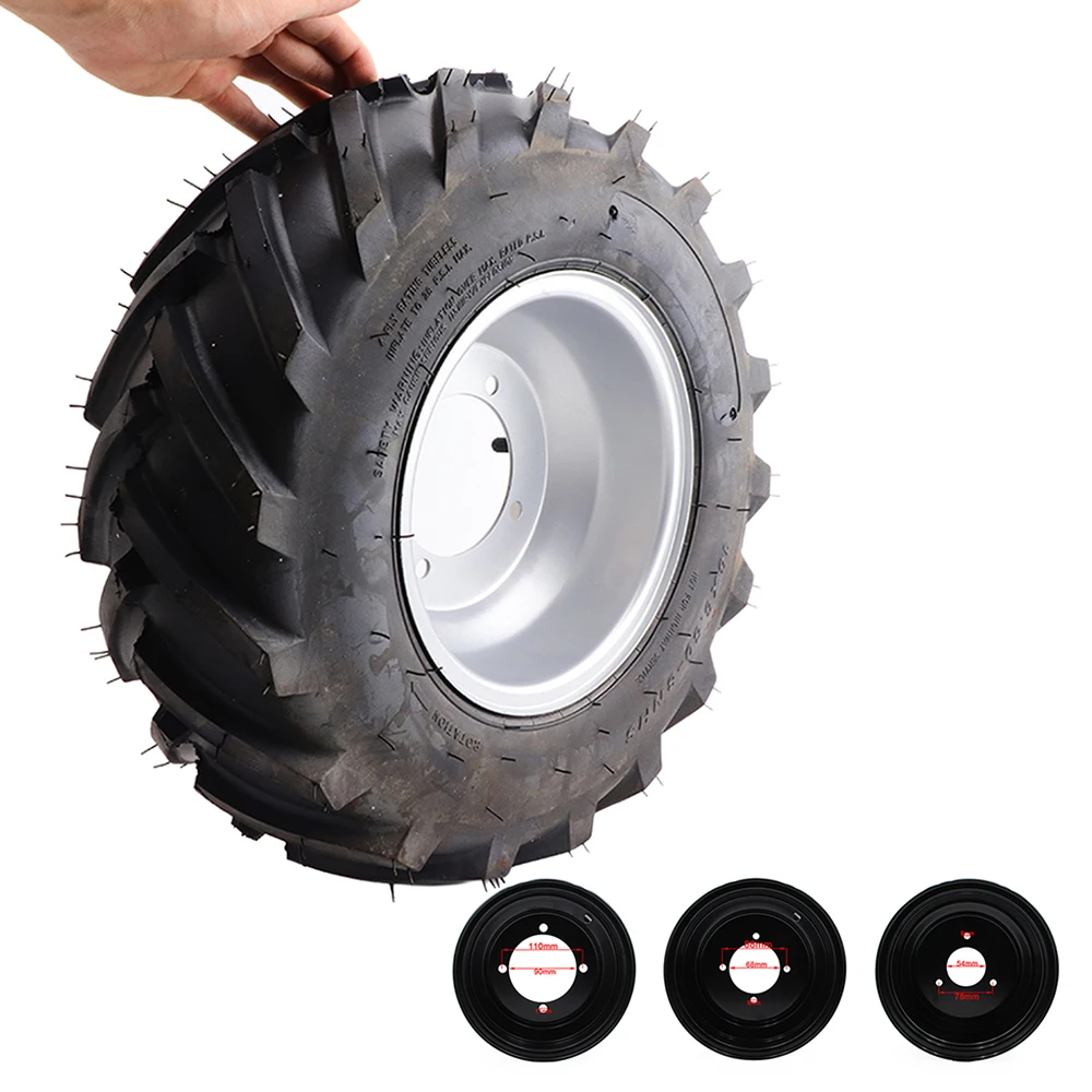 Kart Tire with Wheel Hub 16 X 6.50‑8 Inches Integrated Installation Tire for ATV UTV Kart Farm Vehicle Lawn Mower Tire with Hub