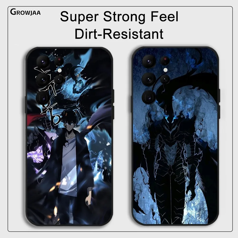 Anime S-Solo Levelings Phone Case for Samsung Galaxy S24 Ultra S22 S23 Ultra S21 S20 Protective Silicone Funda - Image 2