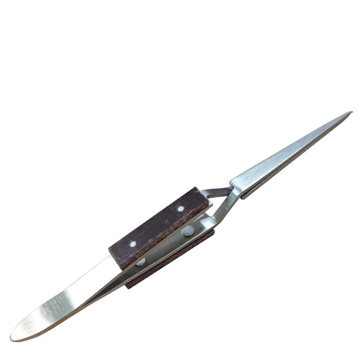 3Pcs Precision Reverse Tweezers Non-Conductive, Heat Resistant, Anti-Magnetic Pointed & Curved Tips Tweezer Set SSQ