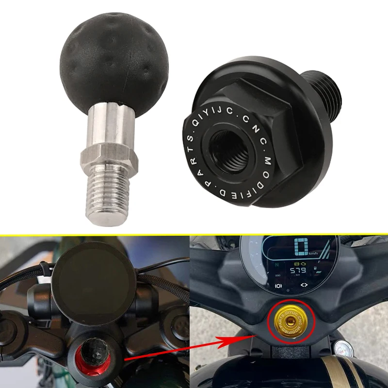For BENDA Napoleon250 450 Napoleon 250 Motorcycle Aluminium Modification of Three-Star Cover Screw Cap for Mobile Phone Bracket