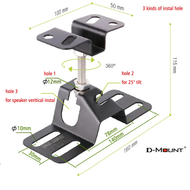 (1 Paar = 2 Stück) hochwertiger P30E 304-Edelstahl-Surround-Sound-Lautsprecher zum Anzeigen von Deckenständern, rostfrei