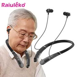 Portable Neckband Medical Hearing Aids Bluetooth Wireless Rechargeable Headphones for Deaf Elderly Sound Amplifier Dropshiping