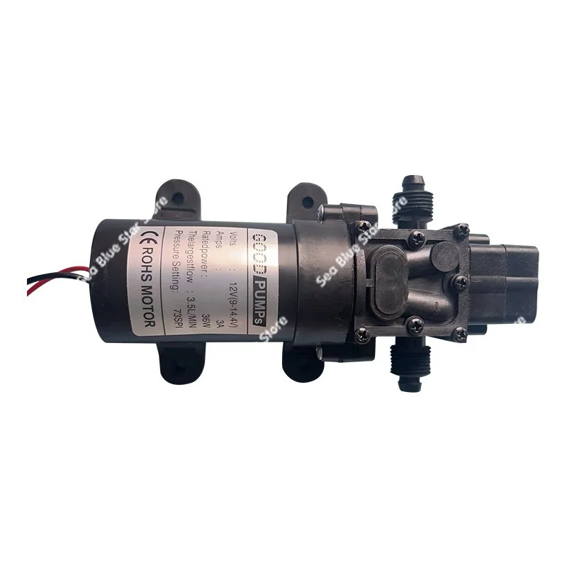 Pompe à eau CC 12V/18V/24V/48V 36W 3210, pompe à diaphragme intelligente, pompe de nettoyage sous pression, pulvérisation à faible pression