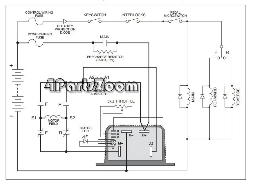 ل كورتيس 1205 1205 متر 4501 نوع تيار مستمر سلسلة وحدة تحكم المحرك 1205 متر-4601 24 فولت 500A #5