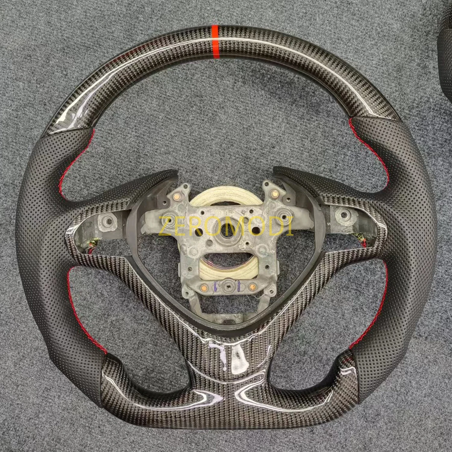 Carbon Fiber Steering Wheel Assembly Trim For Honda Spirior 2009-2013 2012 2011 2010