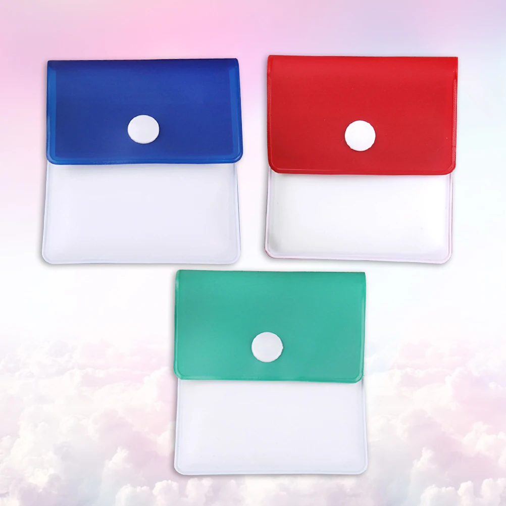 

3pcs Portable Ash for Smokers Plastic Ashtray Home Outdoor Use Odorless Mini Storage Bag Candy Bag Party