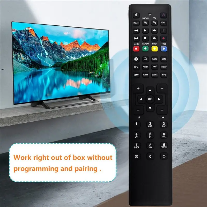 A33T RC1208 Remote Control Replacement for Medion TV MD20255 MD21080 MD21106 MD21131 MD21161 MD21166 MD21189