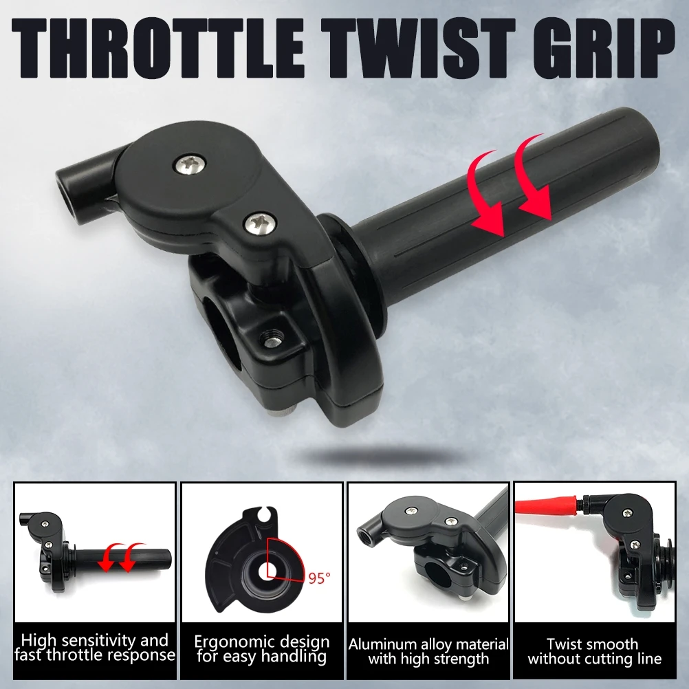 7/8''22mm Motorcycle Throttle Turn Grip Handlebar Accelerated Quick Twister Handle Grips For Pit Dirt Bike Motocross ATV Offroad